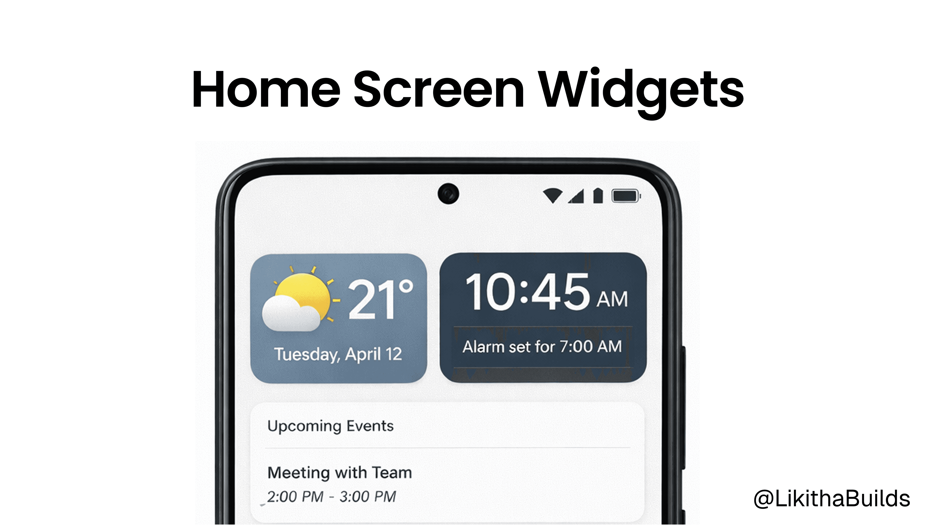 Setting Up Android App widget in Flutter.